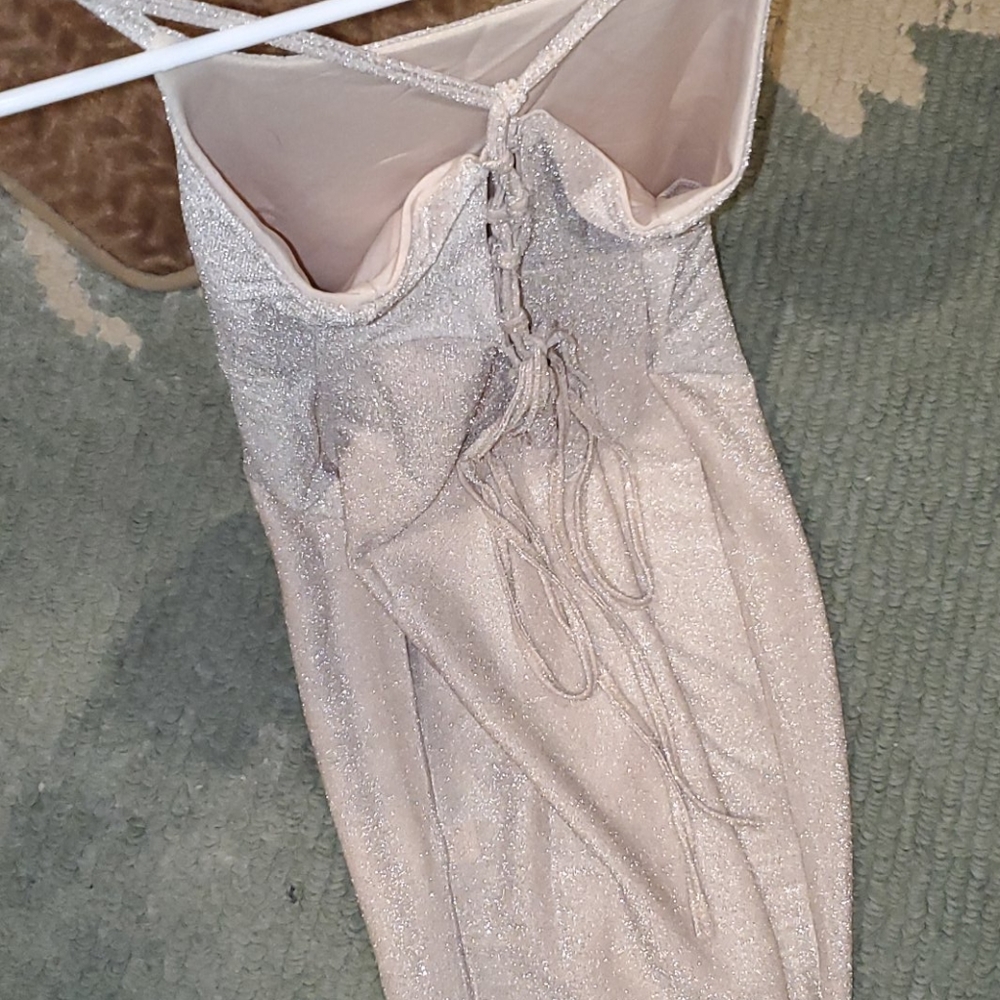 Sparkly nude mini dress - Picture 12 of 12